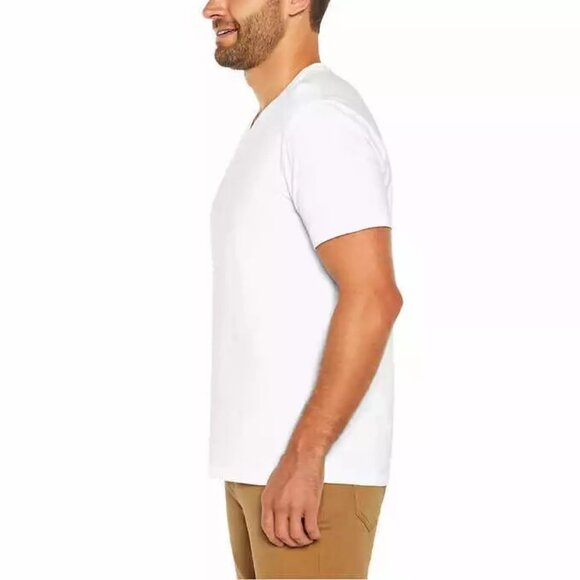 Banana Republic 3-Pack Essential V-Neck T-Shirts XL ,Cotton Stretch, White - Picture 9 of 11